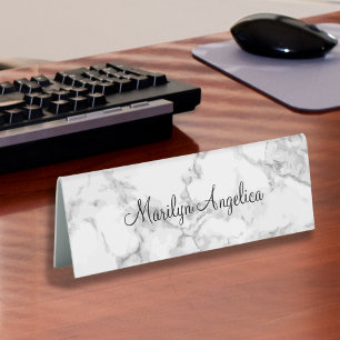 Plaque De Table Conception de marbre de monogramme professionnel
