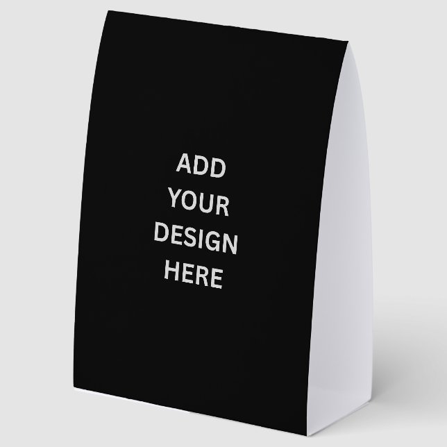 Plaque De Table Create Your Own Custom Design 5" x 7" Black (Recto)