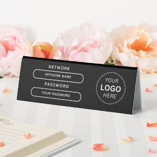Plaque De Table Create Your Own Modern Logo Wifi Password Network