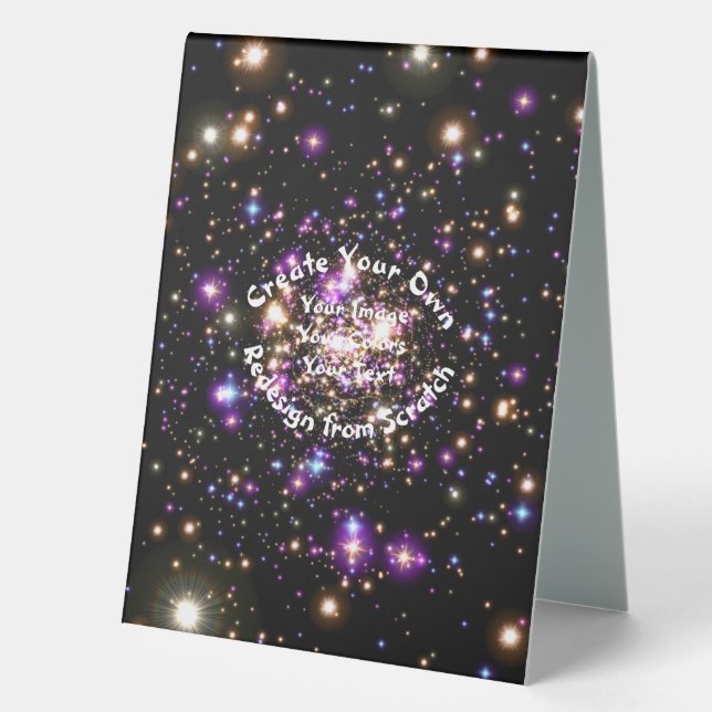 Plaque De Table Créez votre propre personnalisation (Recto)