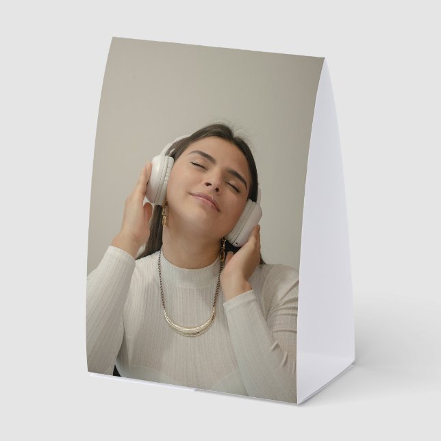 Plaque De Table Custom Full Photo Modern   (Recto)