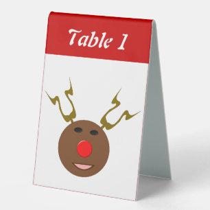 Plaque De Table Cyber rennes de Noël personnalisé