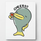 Plaque de table de poisson avec de l'Easel