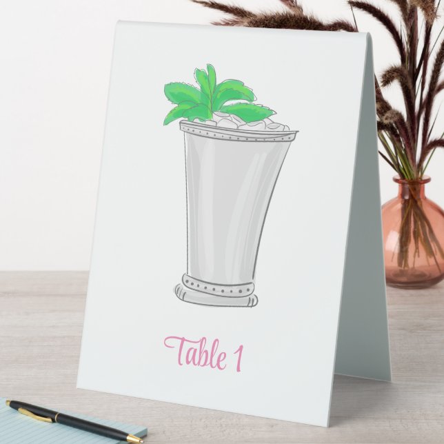 Plaque De Table Derby Mint Julep Préparé (En SItu (Tableau))