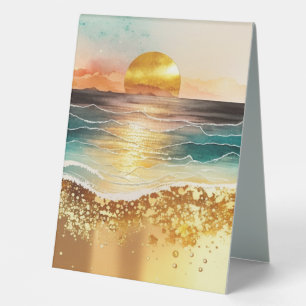 Plaque De Table Design de la gamme Watercolor Beach 3