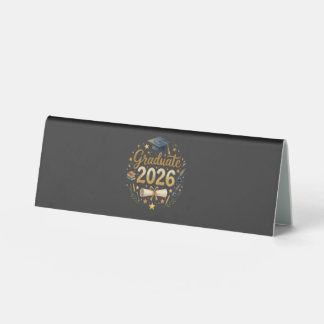 Plaque De Table Diplômé sur mesure de la promotion 2026 Famille pe