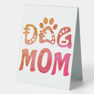 Plaque De Table Dog