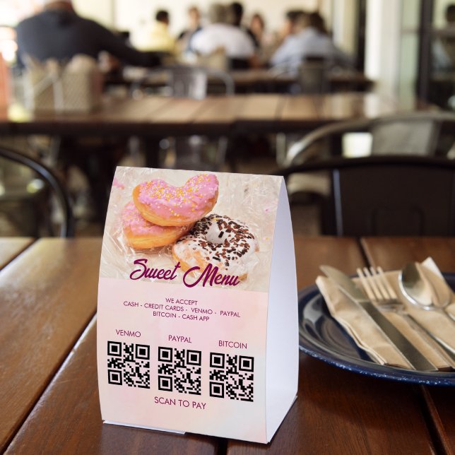 Plaque De Table Donuts Sucrés  Papier (Insitu (restaurant))