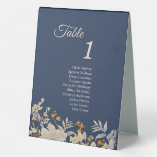 Plaque De Table Douteux bleu automne Boho Table Tente avec invités