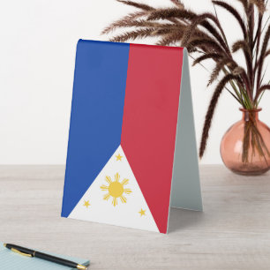 Plaque De Table drapeau des Philippines