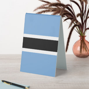 Plaque De Table Drapeau du Botswana