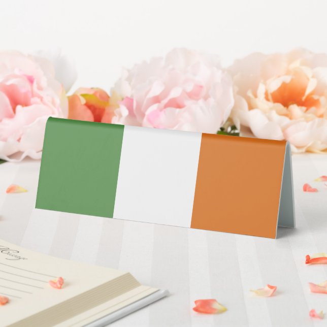 Plaque De Table Drapeau irlandais (In SItu (Mariage))