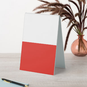 Plaque De Table Drapeau polonais