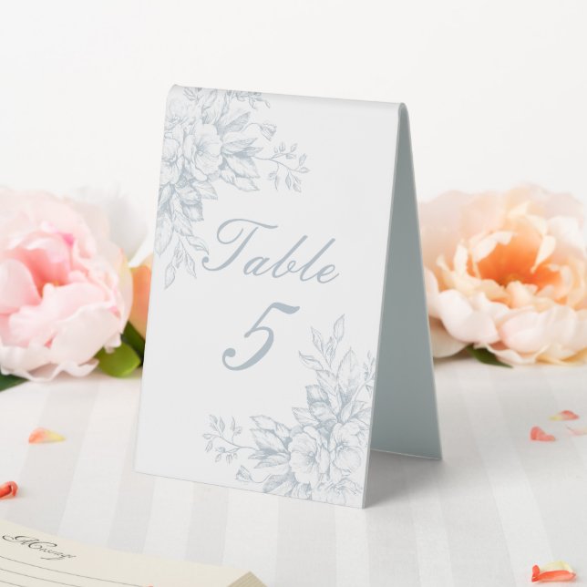 Plaque De Table Élégant Mariage Floral Floral (In SItu (Mariage))