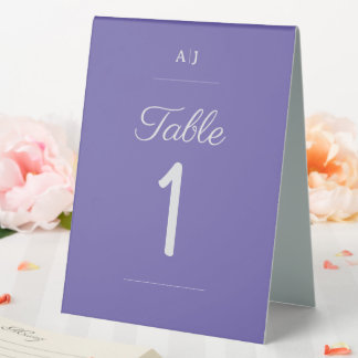 Plaque De Table Élégant Mariage violet