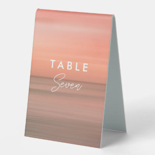 Plaque De Table Élégant panneau Mariage de dégradé de vidage