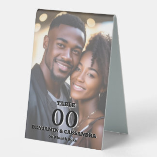 Plaque De Table Elegant Photo Table Number Stand Template Custom