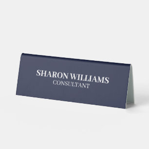 Plaque De Table Élégant professionnel élégant Marine bleu minimali