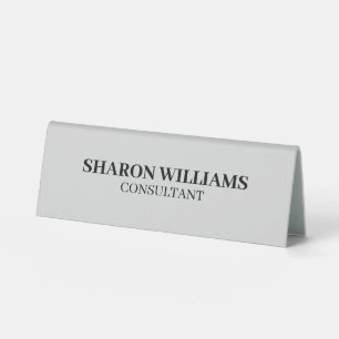 Plaque De Table Élégante table minimaliste professionnelle gris cl