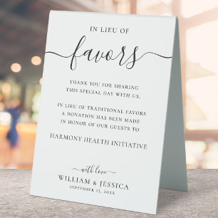 Plaque De Table En remplacement des faveurs Élégant mariage don