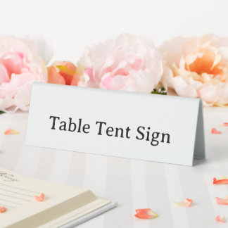 Plaque De Table Enseigne de tente de table personnalisée, taille: