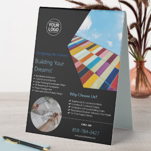 Plaque De Table Entreprise architecturale personnalisée