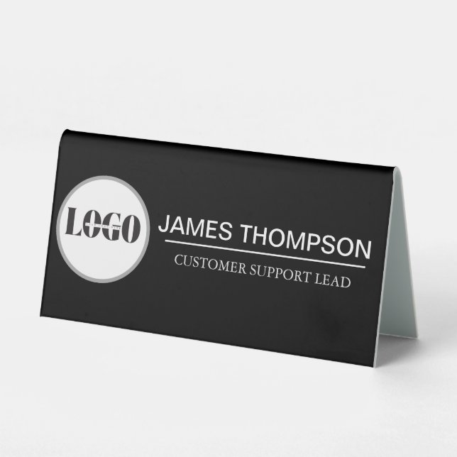 Plaque De Table Équipement de logo personnalisé pour l'employé de  (Recto)