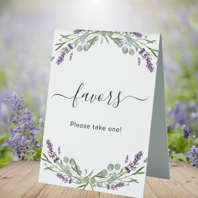 Plaque De Table Favoriser la partie lavande violet fleurs eucalypt (Créateur téléchargé)