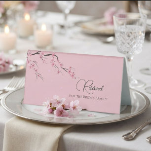 Plaque De Table Fleur d'eau moderne rose de cerisier