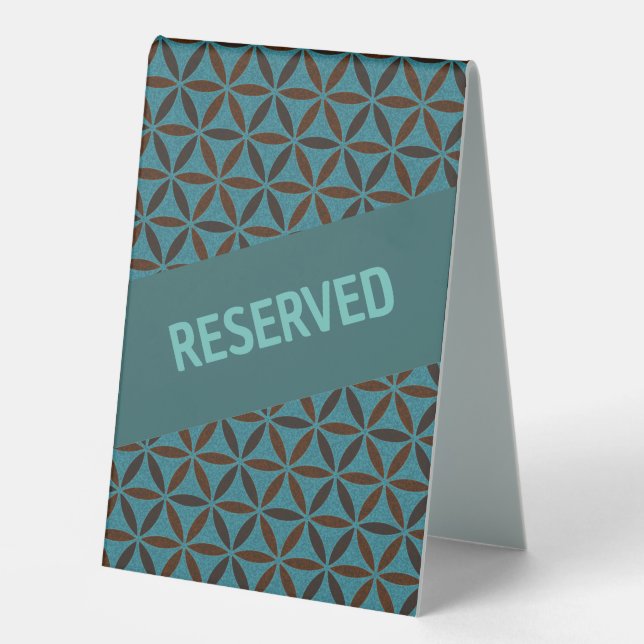 Plaque De Table FLEURS DE VIE - motif de timbre 2 (Recto)