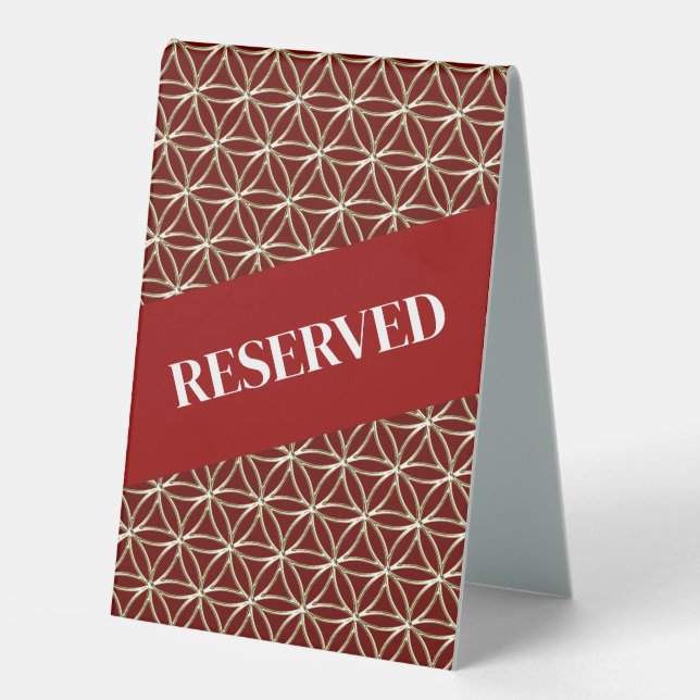 Plaque De Table FLEURS DE VIE - motif d'or blanc (Recto)