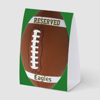 Plaque De Table Football Design Tent Paper Table Sign