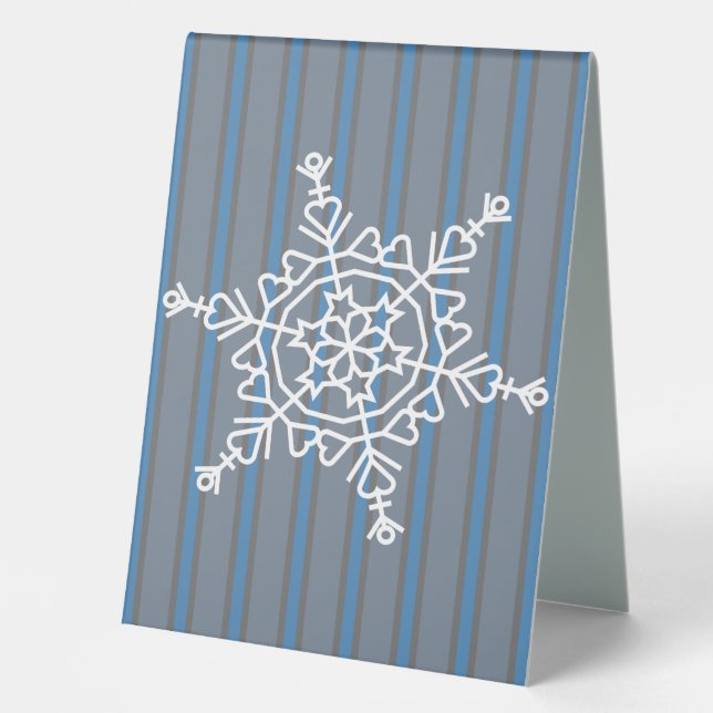 Plaque De Table Fun and Fancy Snowflake (Recto)