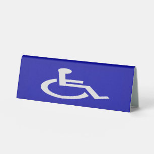 Plaque De Table Handicapés handicapés