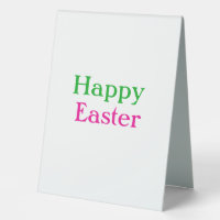 Happy easter boho vert rose enfants ajouter nom ti
