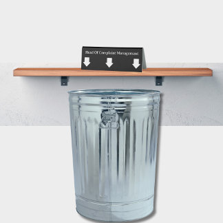 Plaque De Table Head of Complaint Management Black