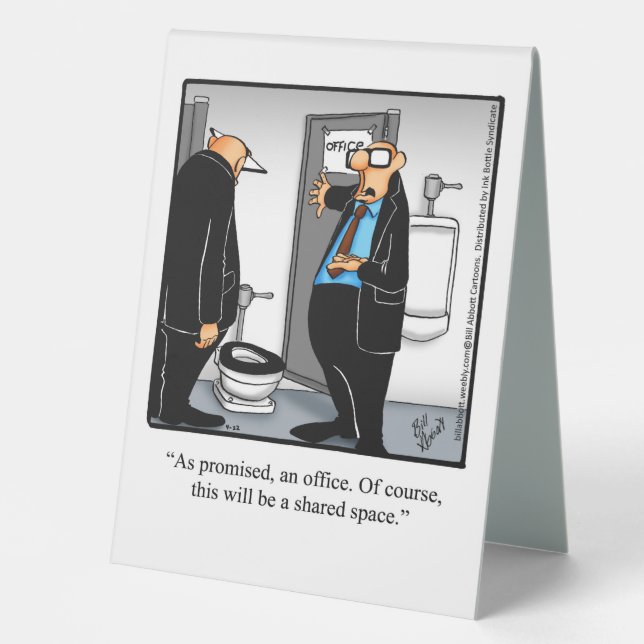 Plaque De Table Hilaried Boss's Day Table Top Sign (Recto)