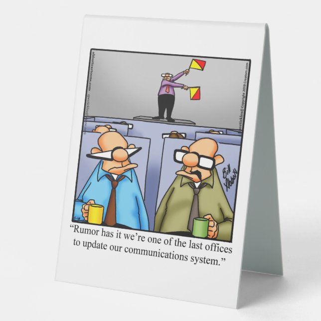 Plaque De Table Hilarious Boss’s Day Table Top Sign (Recto)