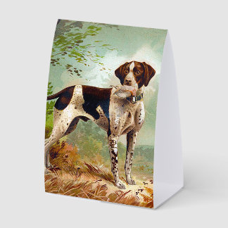 Plaque De Table Hunter dog with bird in mouth