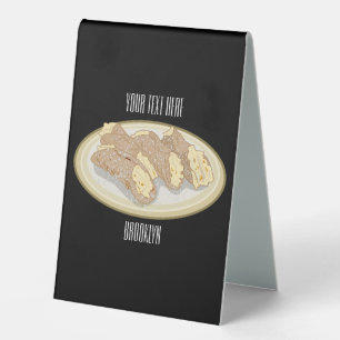 Plaque De Table Illustration de Cannoli