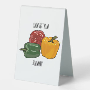 Plaque De Table Illustration de dessin de Capsicum