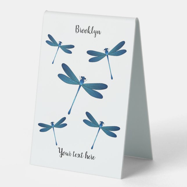Plaque De Table Illustration de dragonfly (Recto)