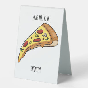 Plaque De Table Illustration de la pizza