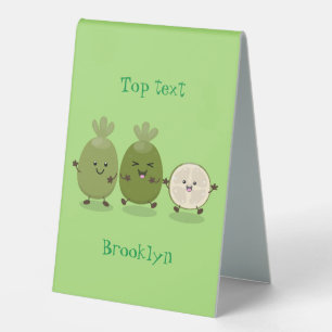 Plaque De Table Illustration de mignonne guava feijoa