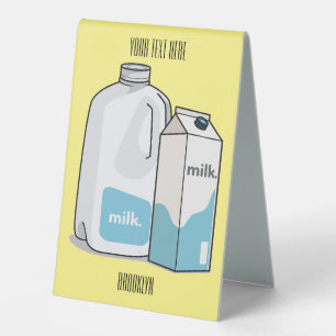 Plaque De Table Illustration du lait