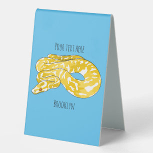 Plaque De Table Illustration du serpent python birman