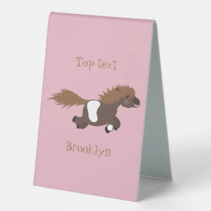 Plaque De Table Illustration d'un poney de Shetland mignon