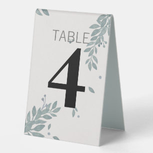 Plaque De Table Impression d'aquarelle minimaliste Folio personnal