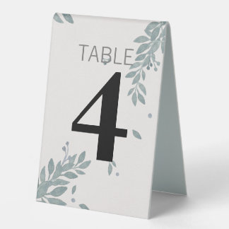 Plaque De Table Impression d'aquarelle minimaliste Folio personnal