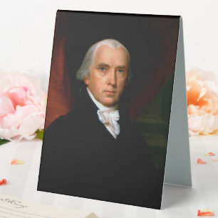 Plaque De Table James Madison 4e président des États-Unis